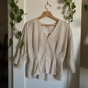 moon river button down blouse